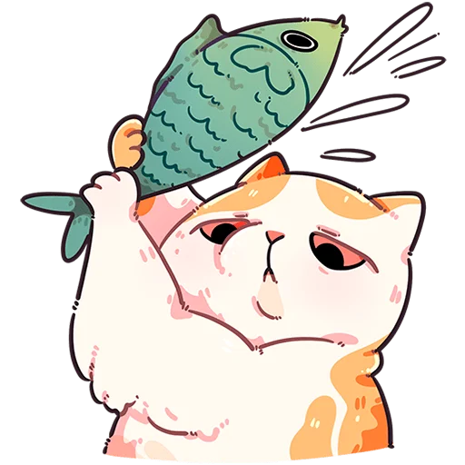 🐠 Стикер «Йогурт и Фасолька Без Текста» для Telegram