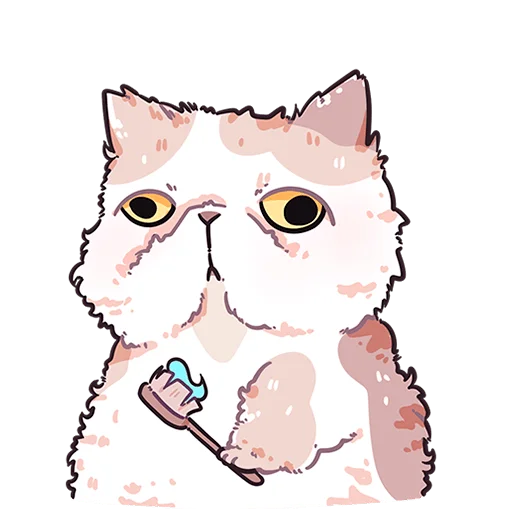 🪥 Стикер «Йогурт и Фасолька Без Текста» для Telegram