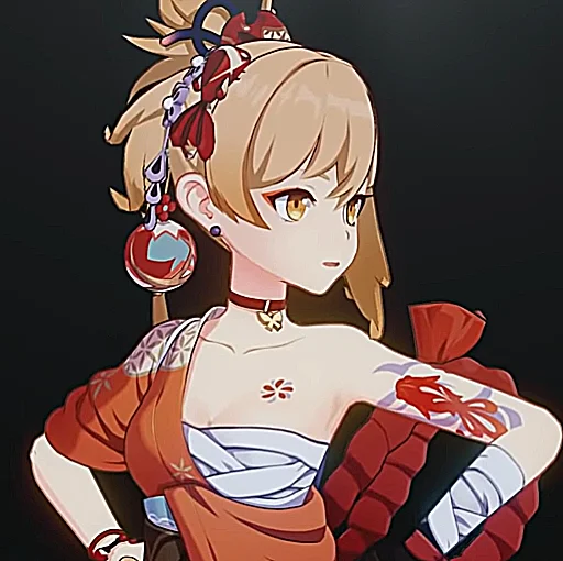🎇 Стикер «yoimiya is my wife» для Telegram