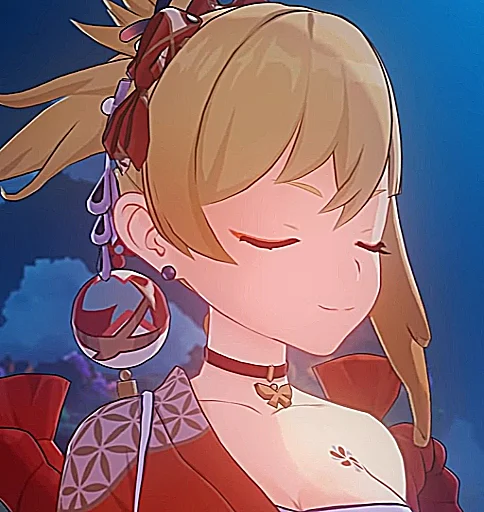 🎇 Стикер «yoimiya is my wife» для Telegram