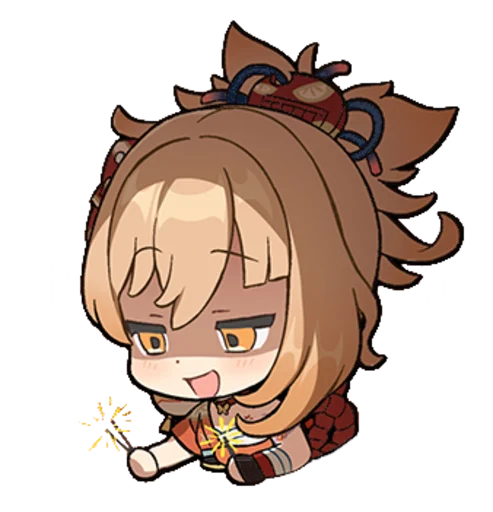 🎇 Стикер «yoimiya is my wife» для Telegram