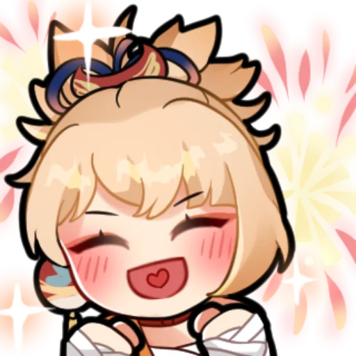 🎇 Стикер «yoimiya is my wife» для Telegram