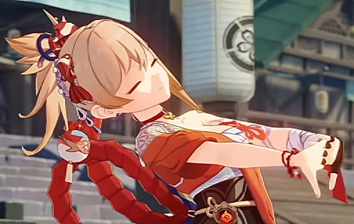 🎇 Стикер «yoimiya is my wife» для Telegram