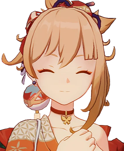 🎇 Стикер «yoimiya is my wife» для Telegram