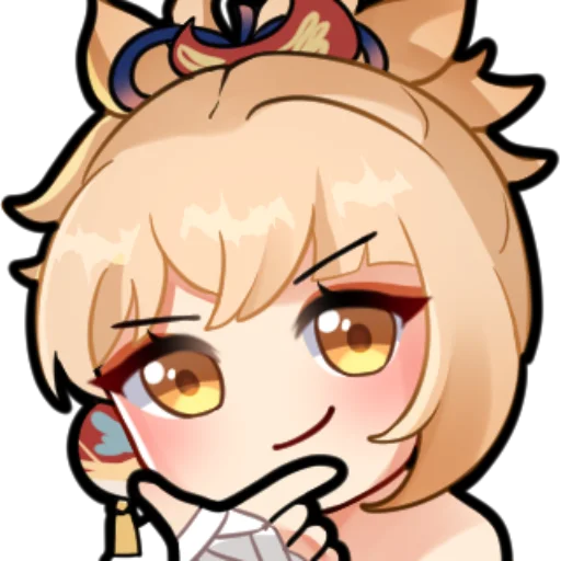 🎇 Стикер «yoimiya is my wife» для Telegram