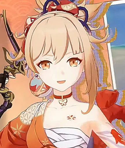 🎇 Стикер «yoimiya is my wife» для Telegram