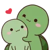 Стикер 35 🥺 Черепашки Yoko and Tomi