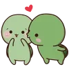 Стикер 18 🥺 Черепашки Yoko and Tomi