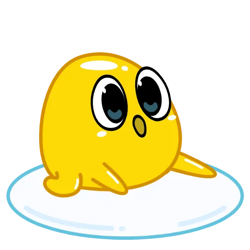 Стикер 12 egg - желток