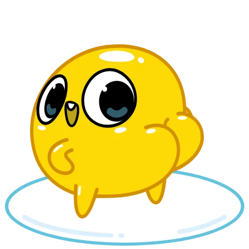 Стикер 2 egg - желток