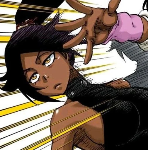 😒 Стикер «Yoruichi Shihoin» для Telegram