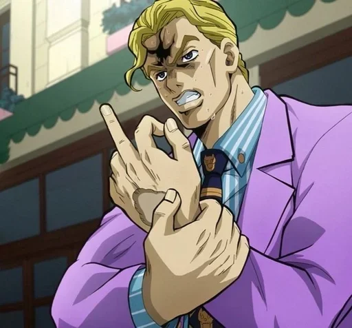 🖕 Стикер «Kira Yoshikage» для Telegram