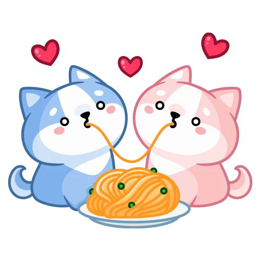 🍜 Стикер «Йоши и Рики Без Текста» для Telegram