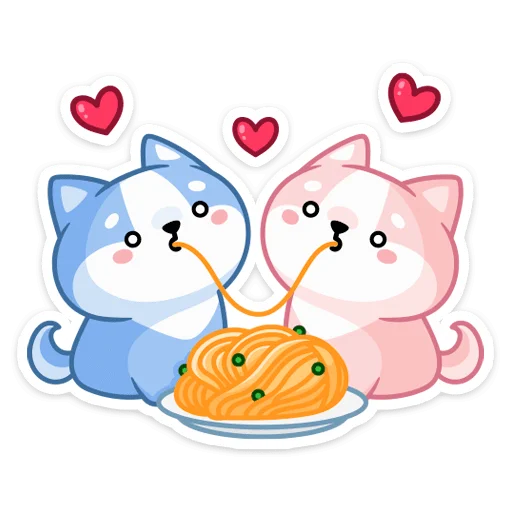 🍜 Стикер «Йоши и Рики» для Telegram