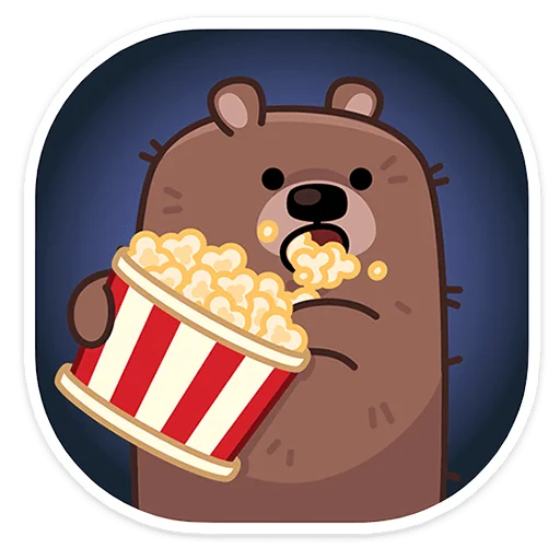 🍿 Стикер «Миша ты опять» для Telegram
