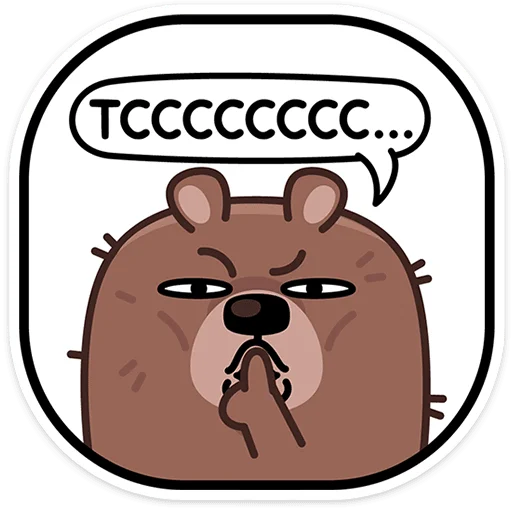 🤫 Стикер «Миша ты опять» для Telegram