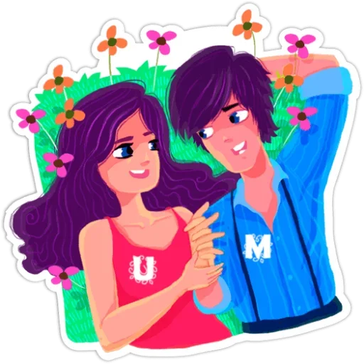 😍 Стикер «You and Me» для Telegram