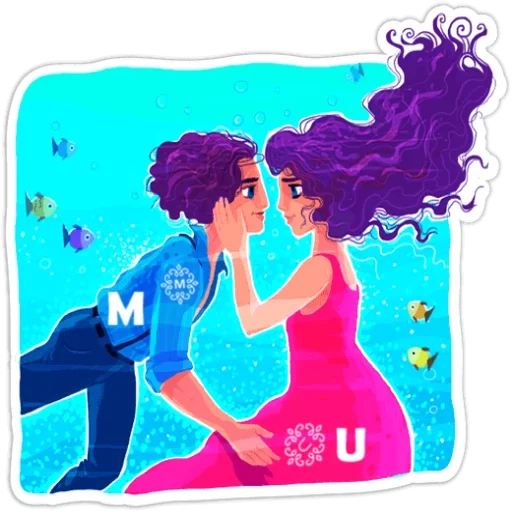 💑 Стикер «You and Me» для Telegram