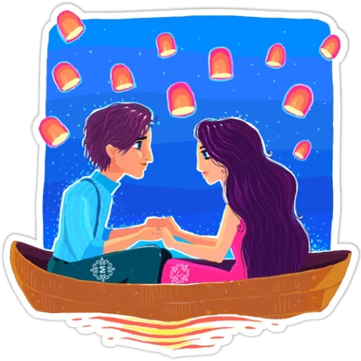 🎈 Стикер «You and Me» для Telegram