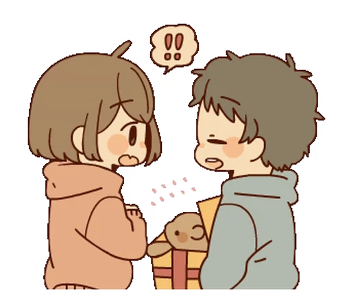 ⁉️ Стикер «You & Me» для Telegram