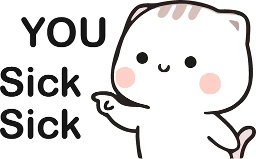 ☹️ Стикер «You Bad Bad» для Telegram