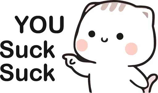 😫 Стикер «You Bad Bad» для Telegram