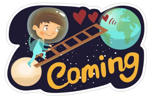 💕 Стикер «Young Love in Space ?» для Telegram