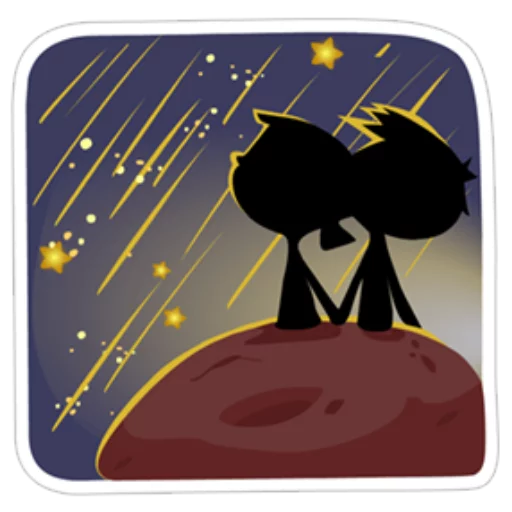💑 Стикер «Young Love in Space ?» для Telegram
