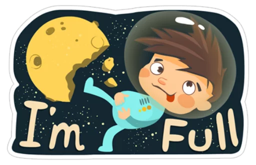 🧀 Стикер «Young Love in Space ?» для Telegram