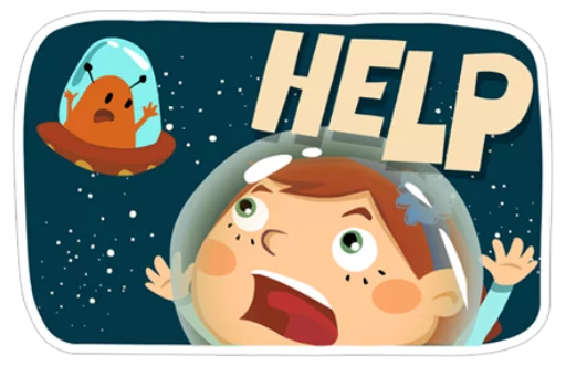 👽 Стикер «Young Love in Space ?» для Telegram