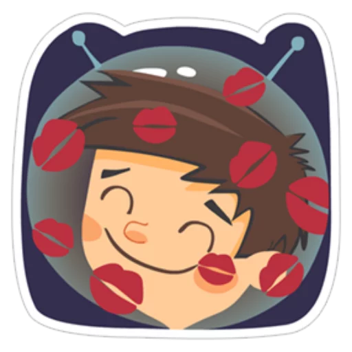 😍 Стикер «Young Love in Space ?» для Telegram