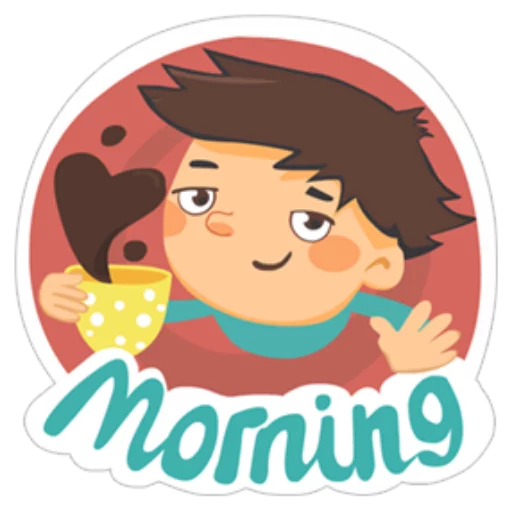 ☕ Стикер «Young Love in Space ?» для Telegram