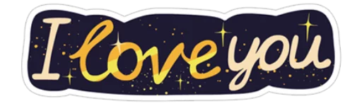 ❤ Стикер «Young Love in Space ?» для Telegram
