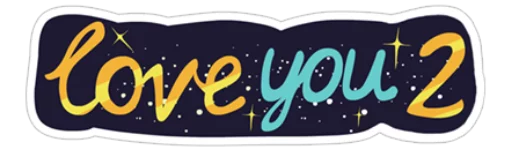 ❤ Стикер «Young Love in Space ?» для Telegram