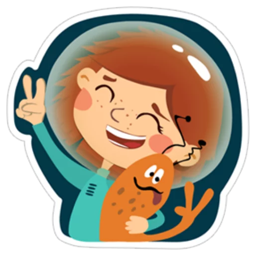 😄 Стикер «Young Love in Space ?» для Telegram