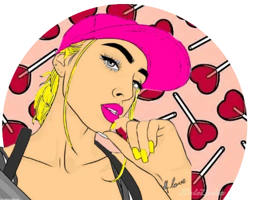 😙 Стикер «Young Ladies» для Telegram