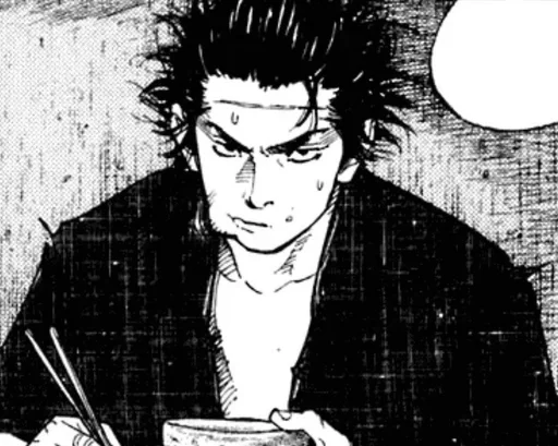 🍚 Стикер «Young Musashi» для Telegram