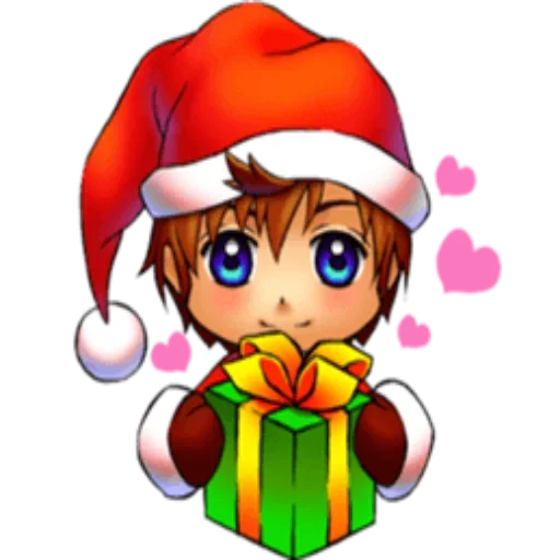 Стикерпак Young Santa для Telegram