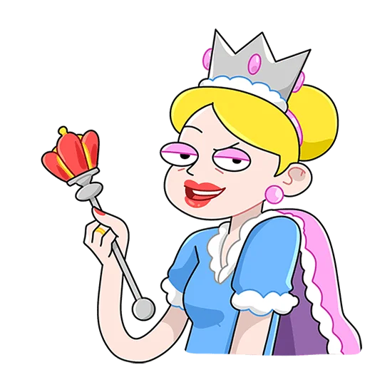 👸 Стикер «Ваша Мамаша Плюс Без Текста» для Telegram