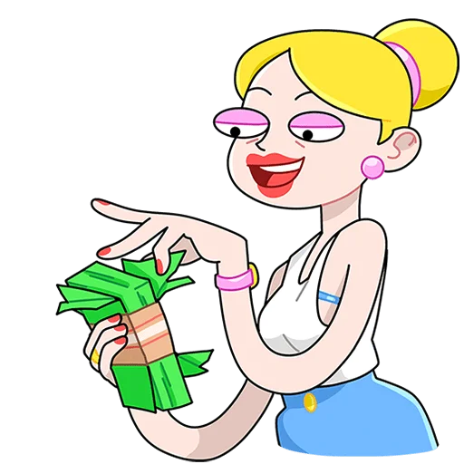 🤑 Стикер «Ваша Мамаша Плюс Без Текста» для Telegram