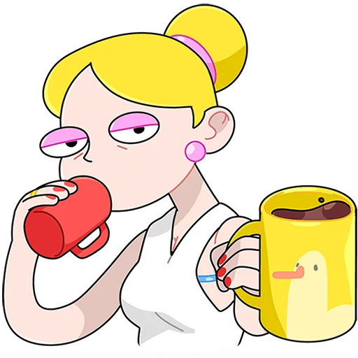 ☕️ Стикер «Ваша Мамаша Плюс Без Текста» для Telegram