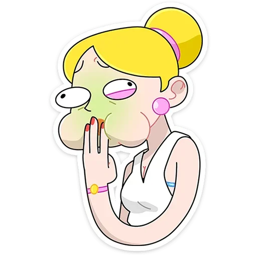 🤢 Стикер «Ваша Мамаша Плюс» для Telegram