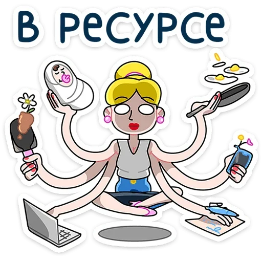 Стикерпак Ваша Мамаша Плюс для Telegram