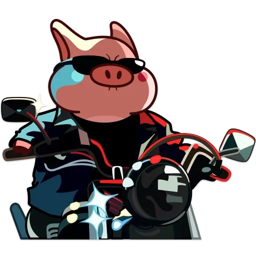 🏍 Стикер «Твой Свин Валера» для Telegram