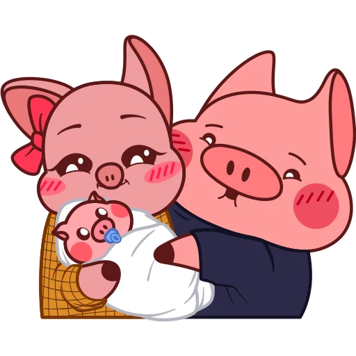 👨‍👩‍👦 Стикер «Твой Свин Валера» для Telegram