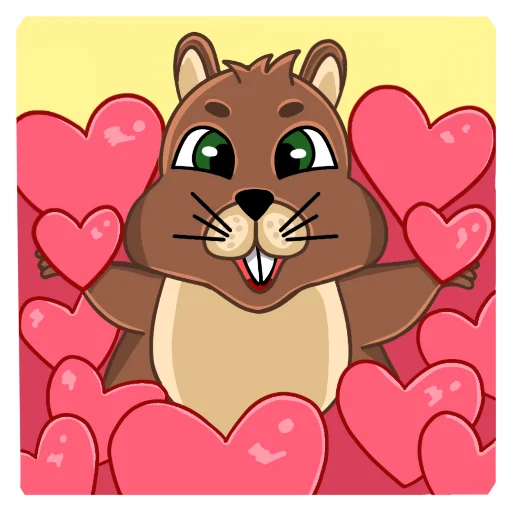 ❤️ Стикер «beaver» для Telegram