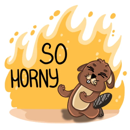 😍 Стикер «beaver» для Telegram
