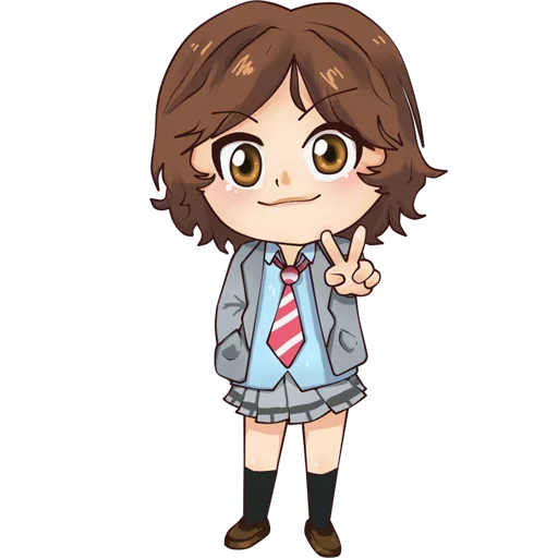 👆 Стикер «Your Lie in April» для Telegram
