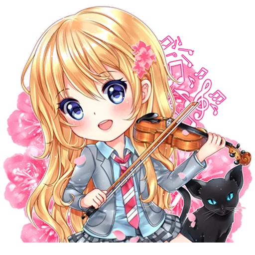 🌸 Стикер «Your Lie in April» для Telegram