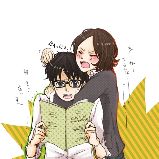😓 Стикер «Your Lie in April» для Telegram